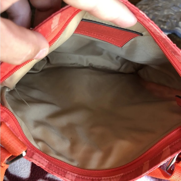 Coach Signature Fabric Crossbody Coach Coral Zebra Print File Nylon F77541 Bag - Picture 9 of 11